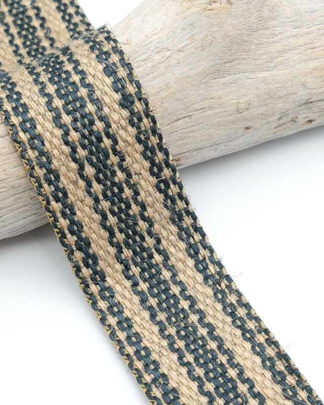 Sangle Jute 40MM Bleu - Maison Klem